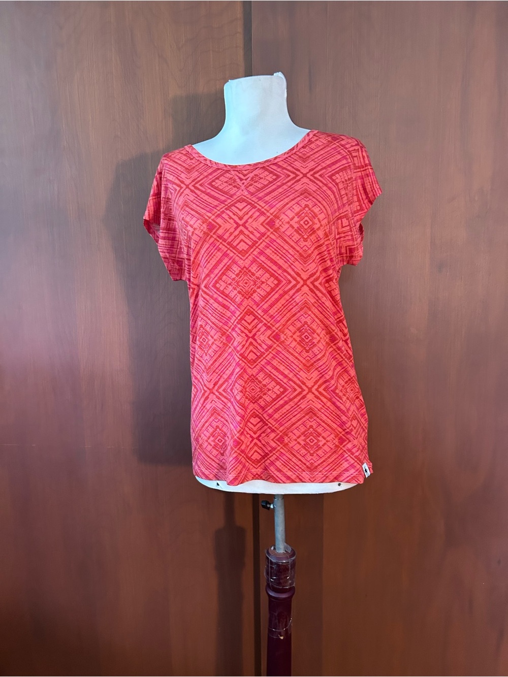 Smartwool Orange Patterned Top